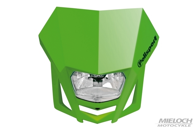 Reflektor przedni / lampa Polisport LMX, zielona 05 (E)