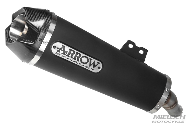 Końcówka wydechu / tłumik Arrow Works Nichrom Dark Carbon, Benelli 502 C 19-20 (E)