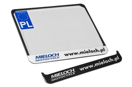 Ramka pod tablicę 3D, składana, www.mieloch.pl, motocykle / maxiskutery / ATV