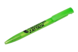 Długopis Scooter-Attack, zielony, niebieski wkład