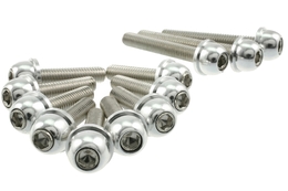 Śruby pokrywy wariatora STR8 X-Style, srebrne, Minarelli