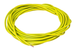 Przewód / kabel elektryczny Tec, elastyczny, 1,00 mm, 500 cm, żółty