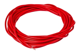 Przewód / kabel elektryczny Tec, elastyczny, 1,00 mm, 500 cm, czerwony