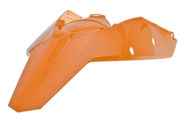 Błotnik tylny zespolony z panelami bocznymi Polisport, pomarańczowy, KTM 07-11