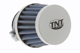Filtr powietrza / stożkowy / stożek TNT KN Mini, biały, prosty, 28 / 35 mm