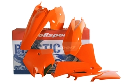Owiewki / osłony / plastiki / komplet plastików Polisport MX, 5 elementów, pomarańczowy, KTM EXC 04 / SX 03-04