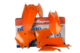 Owiewki / osłony / plastiki / komplet plastików Polisport MX, 5 elementów, pomarańczowy, KTM EXC 05-07 / SX 05-06