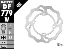 Tarcza hamulcowa Galfer Wave, przednia, KTM SX 50 06- (E)