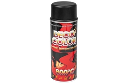 Lakier żaroodporny Deco Color 800°, czarny mat, 400ml (np. do wydechów)