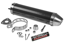 Końcówka wydechu / tłumik Giannelli Strada Carbon, MBK X-Power 50 04-15 / Yamaha TZR 50 04-15 (E)