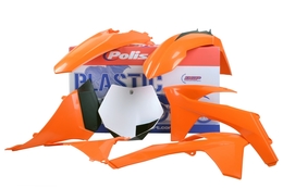 Owiewki / osłony / plastiki / komplet plastików Polisport MX, 7 elementów, OEM kolor 12-13, KTM EXC / EXC-F 12-13