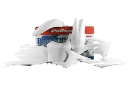 Owiewki / osłony / plastiki / komplet plastików Polisport MX, 9 elementów, biały, Honda CRF 250 R 11-13 / CRF 450 R 11-12