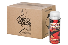Lakier żaroodporny Deco Color 800°, bezbarwny, karton 12x400ml (np. do wydechów)