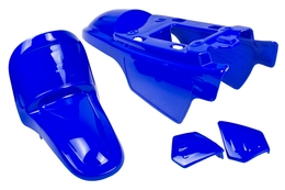 Owiewki / osłony / plastiki / komplet plastików Tec, 4 elementy, niebieskie, Yamaha PW 50