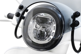 Reflektor przedni / lampa Moto Nostra LED HighPower, chrom, Vespa GT / GTS / GTS Super 125-300 -18 (E)
