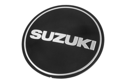 Emblemat Suzuki pokrywy impulsatora / zapłonu / sprzęgła na dekiel, okrągły, czarny, Suzuki GS 500 89-07
