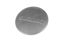 Emblemat Suzuki pokrywy impulsatora / zapłonu / sprzęgła na dekiel, okrągły, srebrny, Suzuki GS 500 89-07