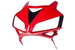 Owiewka / czasza / czacha przednia, czerwona milenium R263 / NHB01K, Honda CBR 125 R 09-10