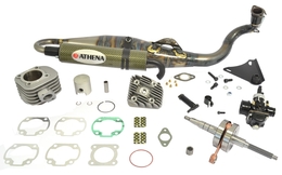 Cylinder Kit z wydechem, wałem korbowym, gaźnikiem Athena Racing 70cc, Minarelli leżące AC