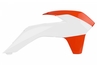 Osłony chłodnicy Polisport, pomarańczowo-białe, KTM SX / SX-F 13-15