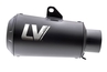 Końcówka wydechu / tłumik LeoVince LV-10 Full Black, d.54,00mm, uniwersalna
